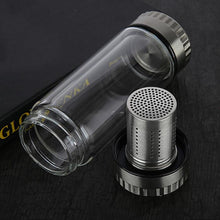 Lade das Bild in den Galerie-Viewer, Teeflasche mit Sieb to go - doppelwandig, auslaufsicher 300 ml